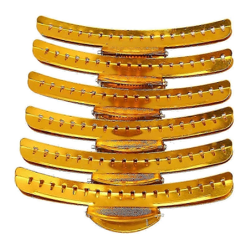 6Pcs Claw Clips ABS Non Slip Women Girls Hair Accessories for Hairdresser Stylist