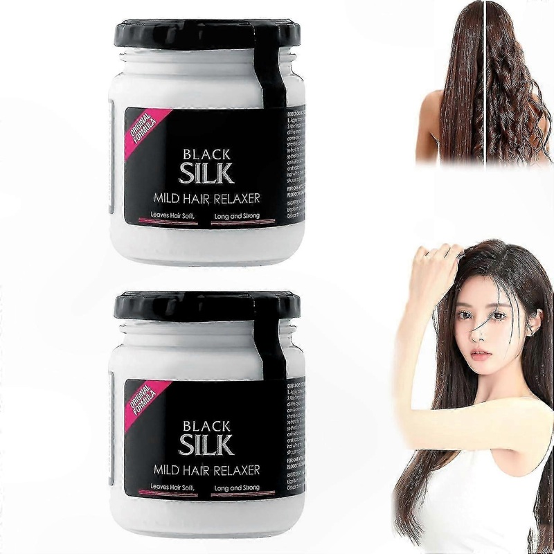 Gentle Smoothing Hair Relaxer with Silk Extract for Softness