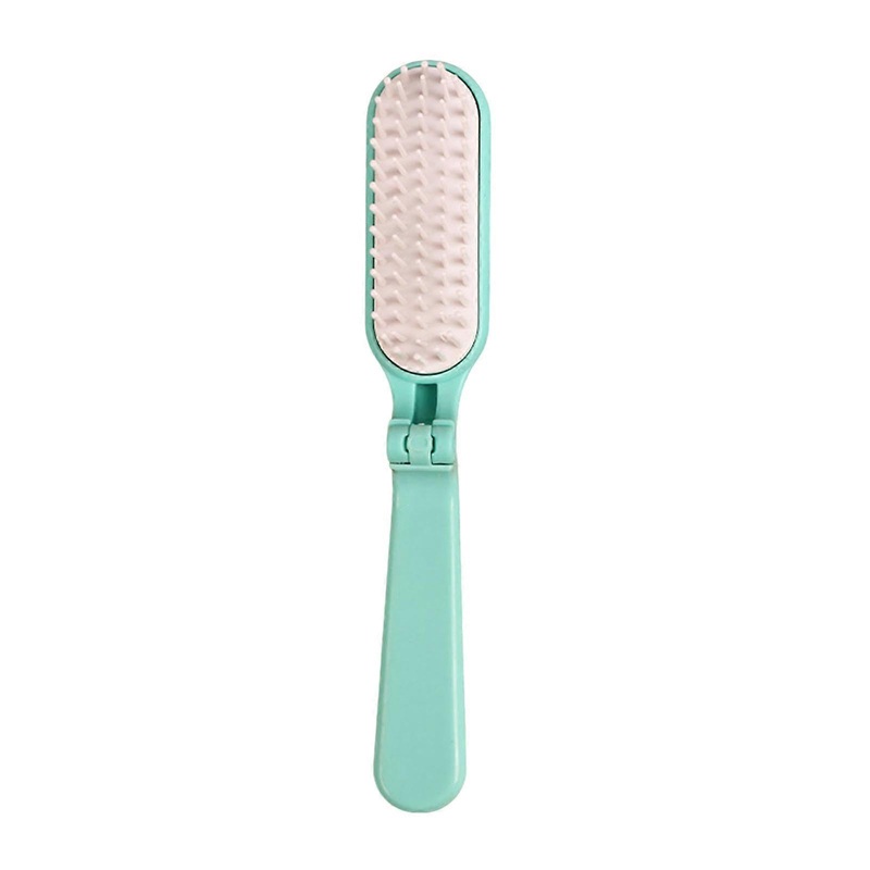 Portable Folding Hair Brush Soft Bristles Scalp Massage Portable Anti-static Mini Plastic Hair Comb Kids Men Women Hair Styling Detangling Tools