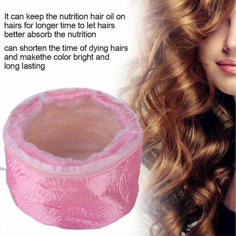 Portable Hair Beauty Hat 9-Level Adjustable Heating Cap Oxford PVC