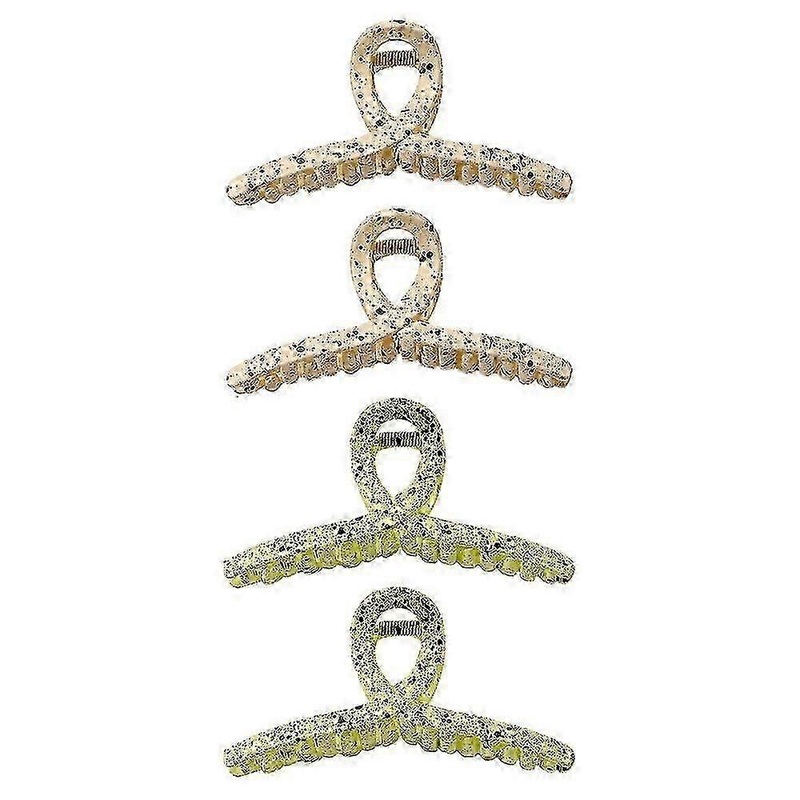Secure Hair Jaw Clips, Wide Application for Fine Coarse Hair, Non-Slip Teeth for All-Day Comfort, Stylish Patterns for Work Play
