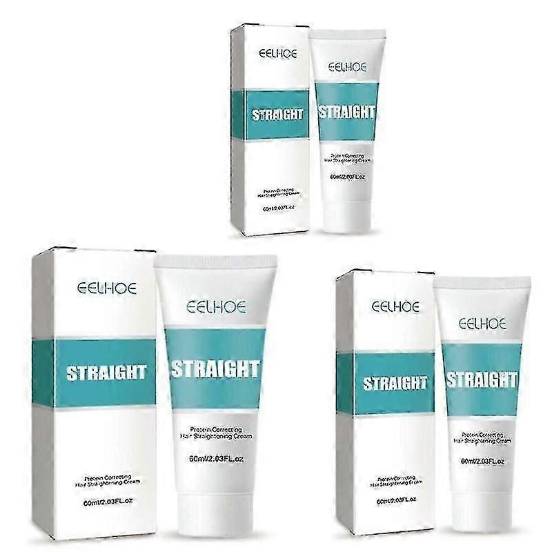 1-3pcs  Protein Correcting Hair Straightening Cream Smooth Straight Hair Care 60ml