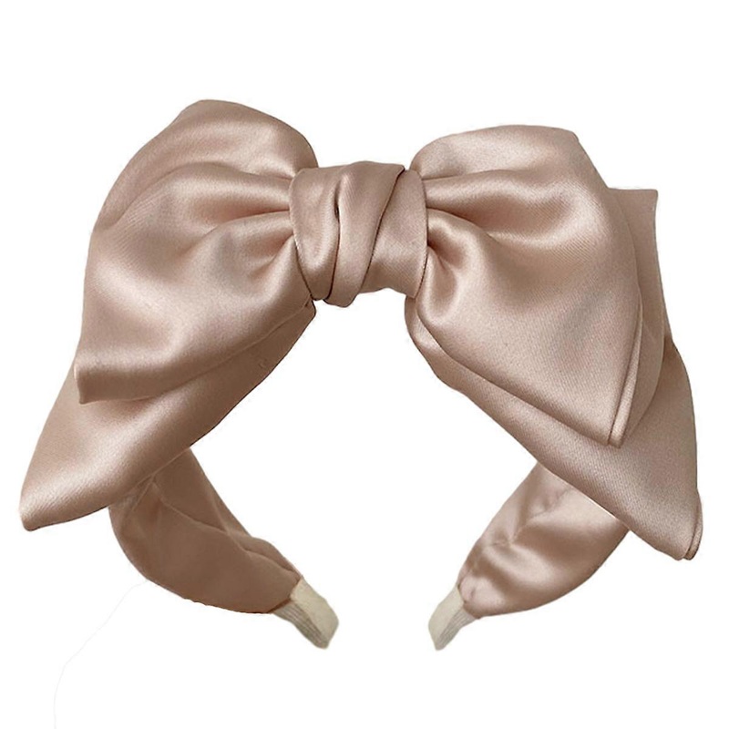 1pcs satin large bow with wide edge headband hairstyle trim fits most people