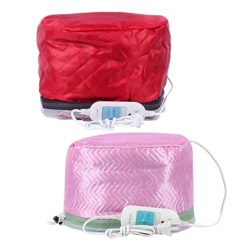 2Pcs Electric SPA Hair Thermal Treatment Heating Hair Care Steamer Hat