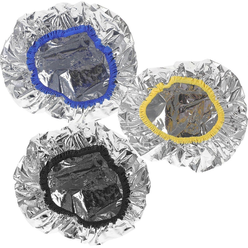 3pcs Deep Conditioning Hair Caps Hair Coloring Caps Reusable Tin Foil Hair Oil Processing Caps