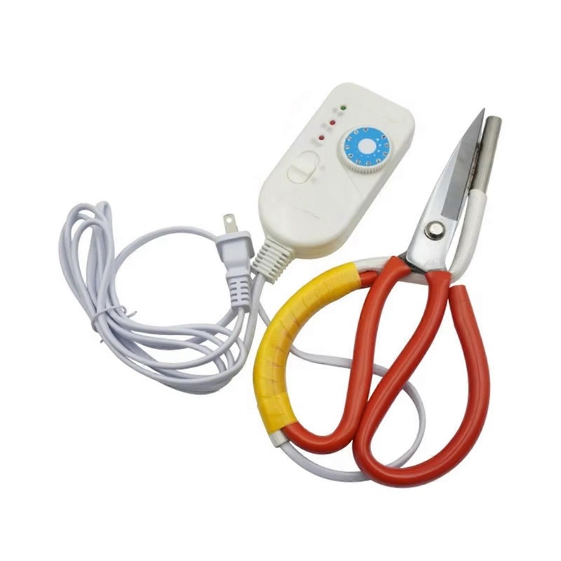 Adjustable Electric Heating Scissors Fabric Cutting Tool for Tailoring with Temperature Control and Ergonomic Handle