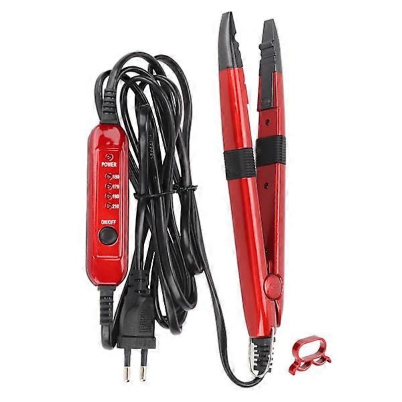 Hair Straightener Ergonomic Professional Durable Temperature-regulating Hair Contact Red EU Plug 220-240V