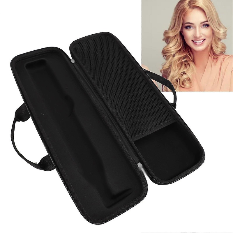 Hard Case Hair Straightener HT01, Thick Nylon EVA 17.7×5.5×3.8in Black