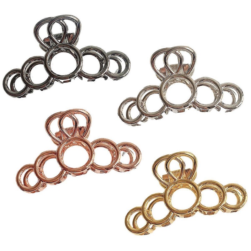Metal hairpin small circle Creative simple wind metal clip Hairpin Geometric metal clip