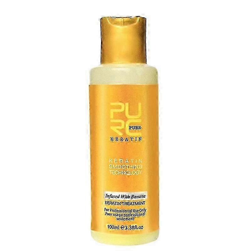 PURC 12% Banana Flavor Keratin Treatment Straightening Hair Repair Damage Frizzy Hair Brazilian Keratin Treatment 100ml