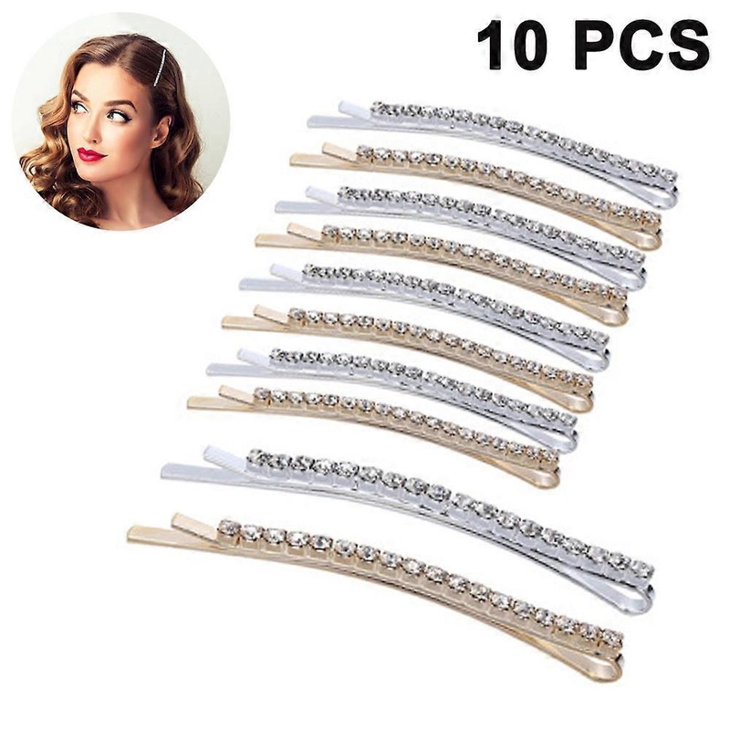 Rhinestone Bobby Pins, Metal Hair Clips With Pretty Lightweight Design For Decorative Accessories