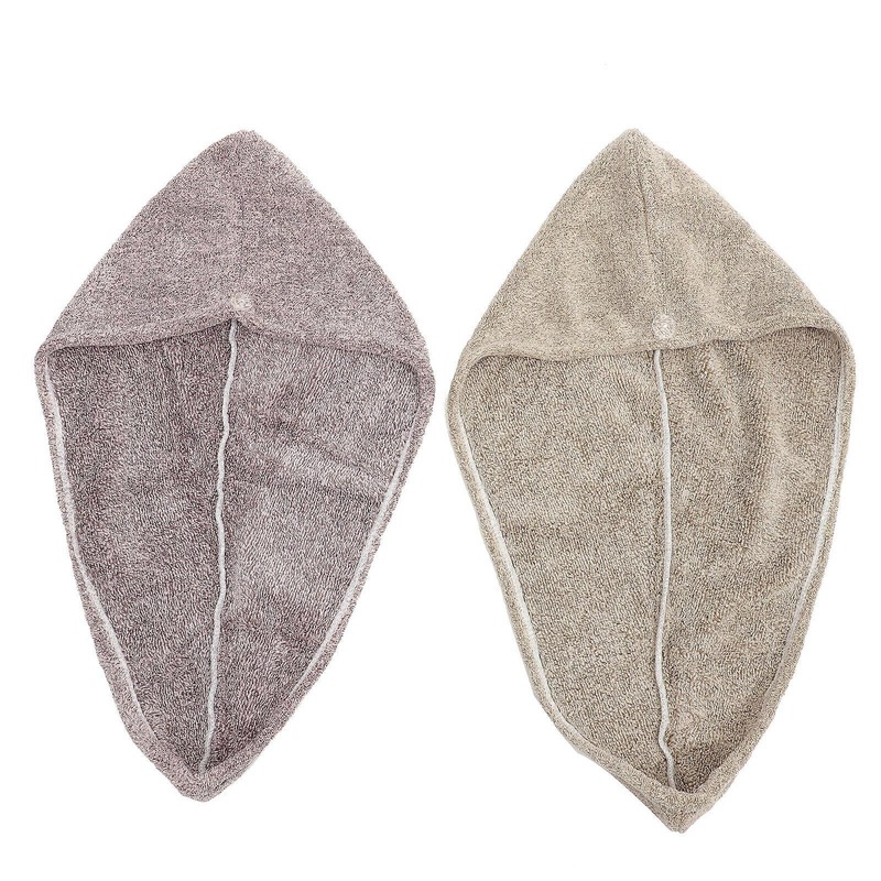 2pcs Hair Towels Coral Fleece Hair Drying Caps Hair Turban Wrap Drying Caps for Women