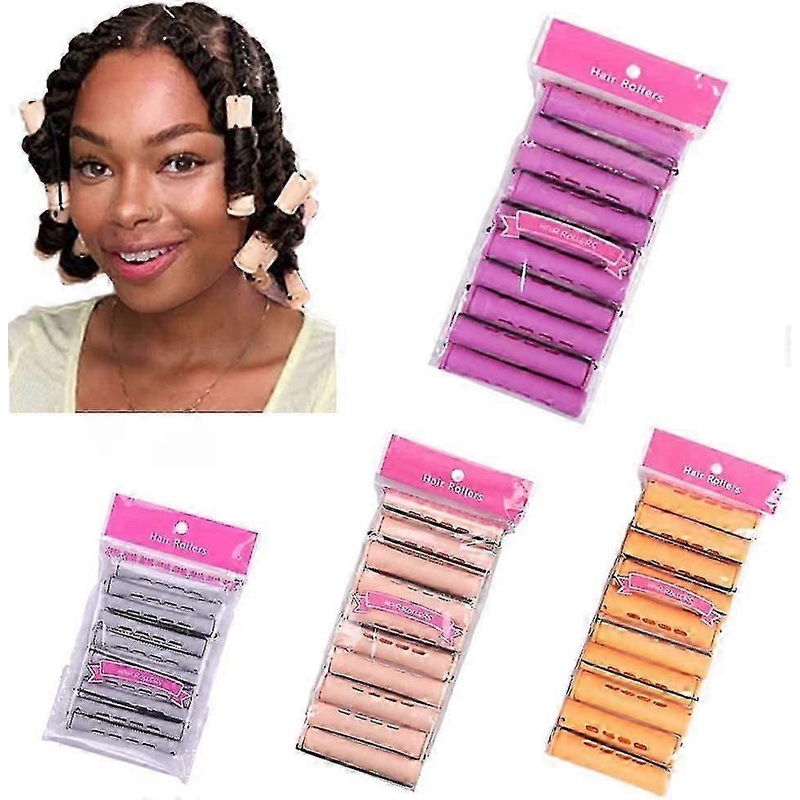 40 Pcs Heilwiy Perm Rods for Natural Hair – Large & Medium Cold Wave Curlers