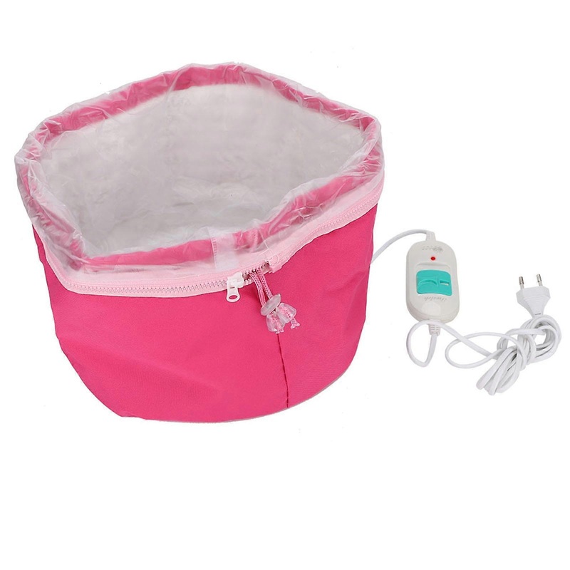 Bonnet chauffant lectrique  vapeur pour cheveux, chapeau  huile chaude, outils de coiffure DIY, soins de sant capillaires