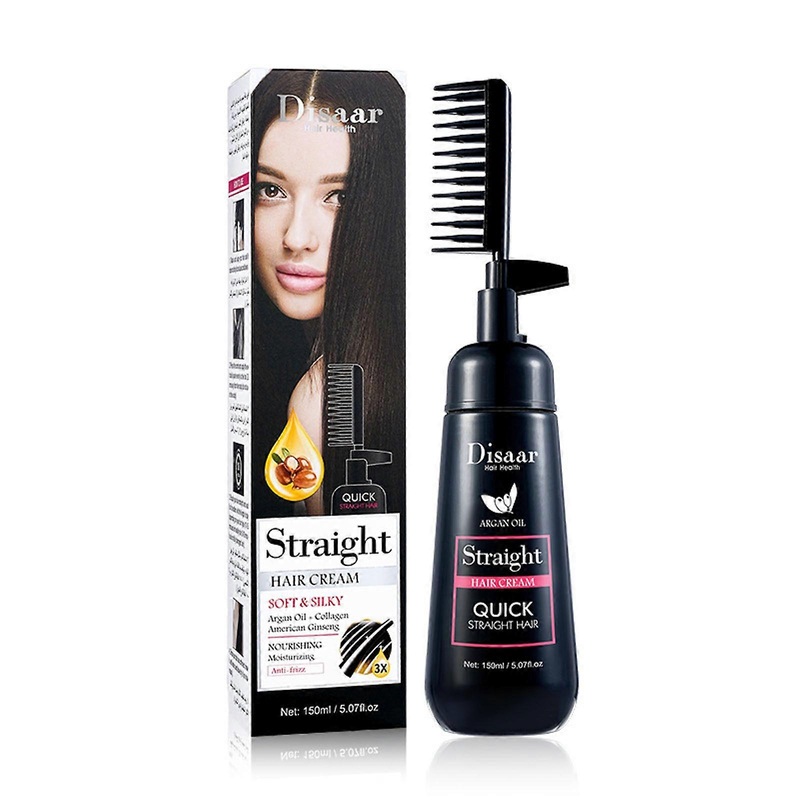 Hair Straightening Cream Silk And Gloss Hair Straightening Cream, Nourishing Fast Smoothing Hair Straightener Cream For All 150Ml