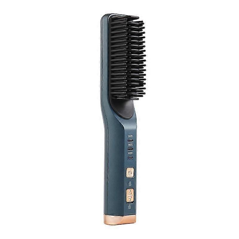 Rechargeable Wireless Straight Comb Mini-portable Hair Straightener For Curling Or Straightening Straight Hair Curls Multifunctional