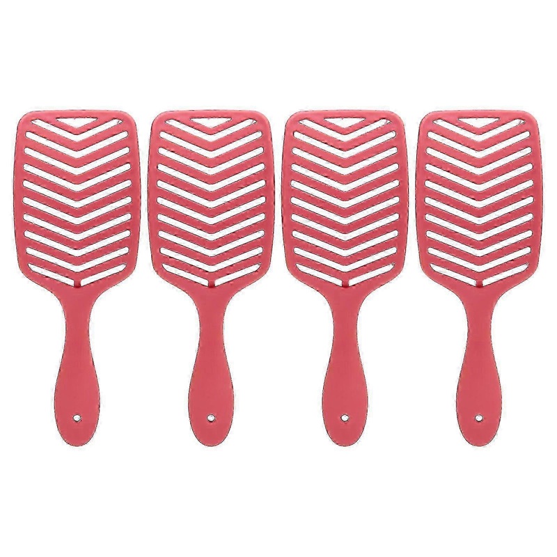 Versatile Vented Hair Brush, Curly Hair Brush IntelliFlex Detangling Bristles, Hollow Design for Faster Drying Times, Massage Function Lightweight