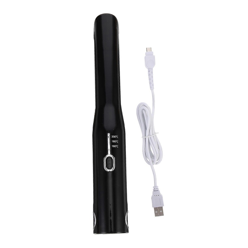 1 Set Adjustable Temperature Wireless Hair Straightener Practical Hair Crimper