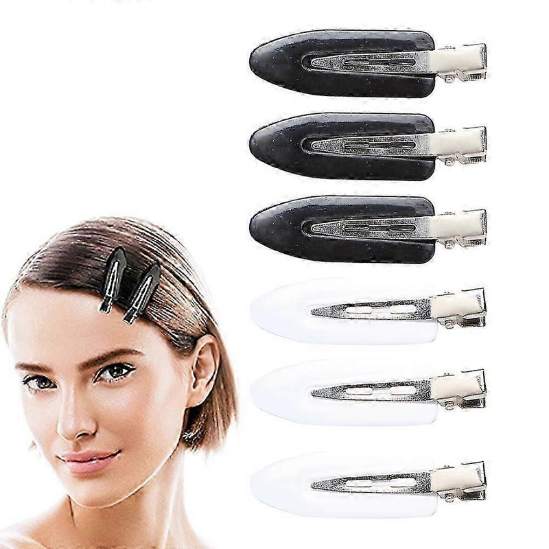 6-piece non-curved hairpin – non-creased and non-dented alligator hairpin for bangs ladies makeup application