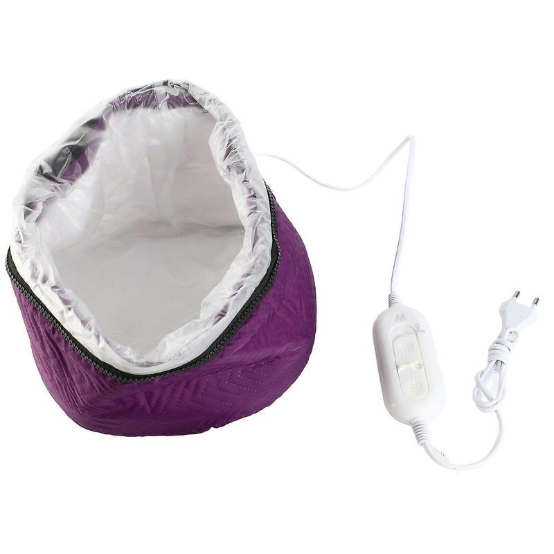 Bonnet chauffant  2 niveaux de rglage de la temprature, avec cordon de serrage, pour soins capillaires