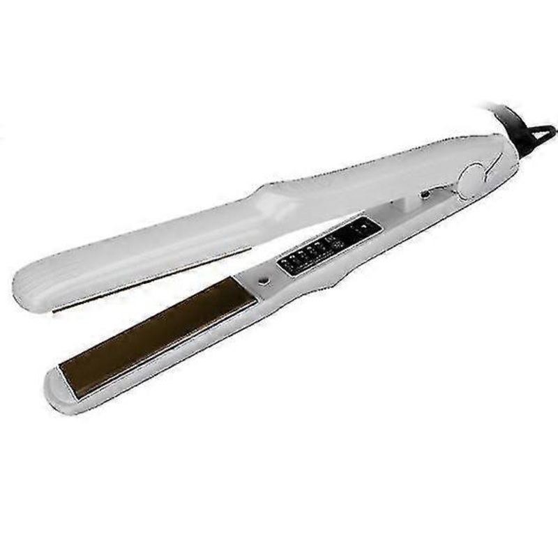 EVAGO Hair Straightener, Professional Corn Fluffy Perm Splint, Hairdressing, Five Ratio Temperature Adjustment, Straight Hair(white)