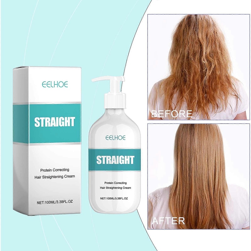 Hair Care Set Hair Straightening Cream Hair Relaxer Hair Straightening Cream Permanent Hair Gloss Hair Protein Hair Straightener Cream 100ml
