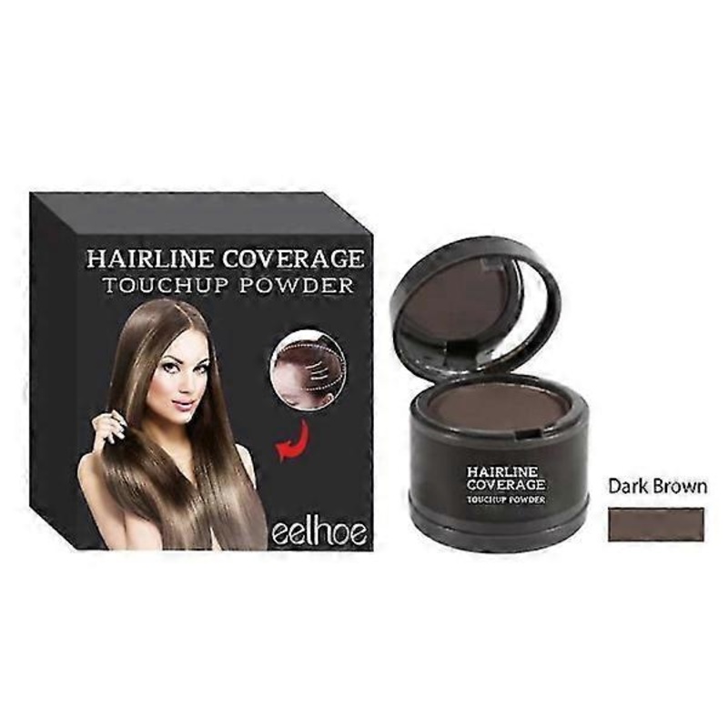 Hairline Repair Filling Powder Root Cover Up Color Repair Thinning Forehead Beard Filler Volumizing Waterproof Hair Fluffy Powder GS Dark grey