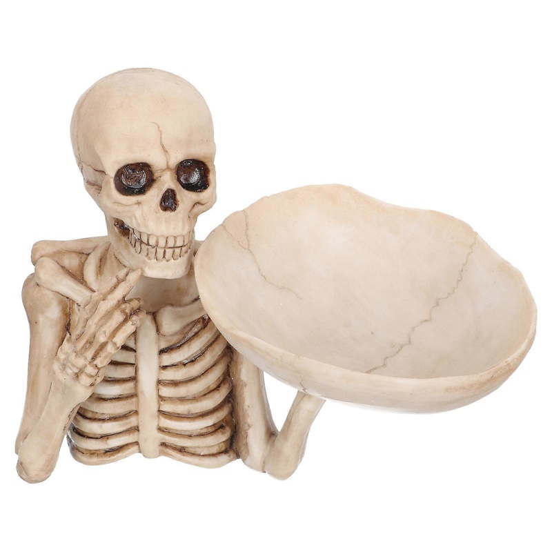 Skeleton Modelling Tray, Stylish Skull Fruit Bowl, Table Decoration & Storage Container for Home, Office & Events