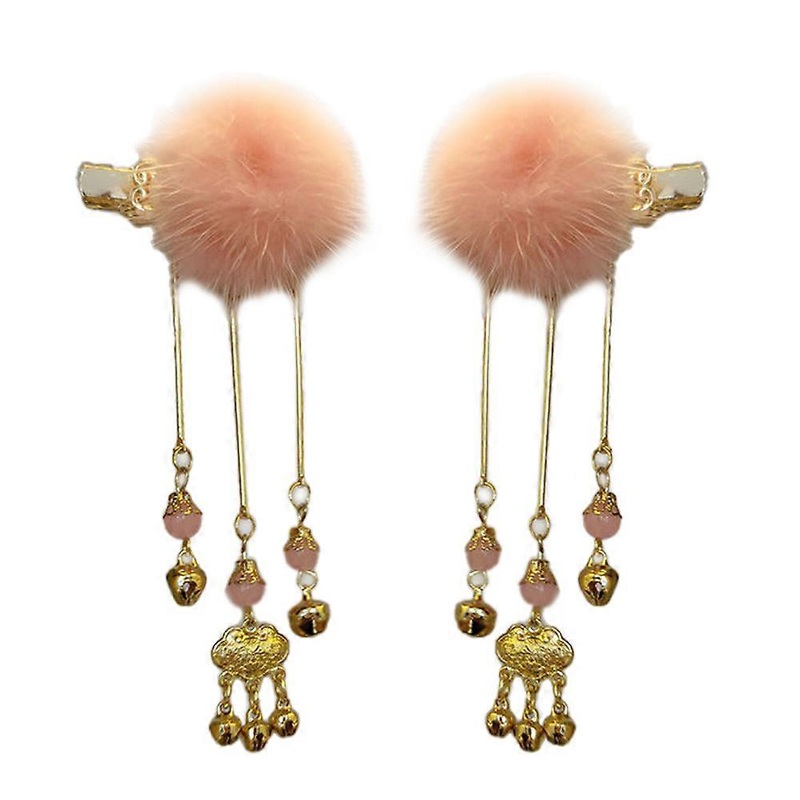 Tassel Hairpin with Chinese Strawberry Hair Clips, Beautiful and Unique for Photography