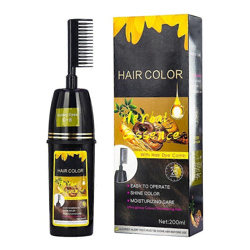 200ml Black Dyed Shampoo Black Hair Dye Herbal Ingredient Ginger Ganoderma