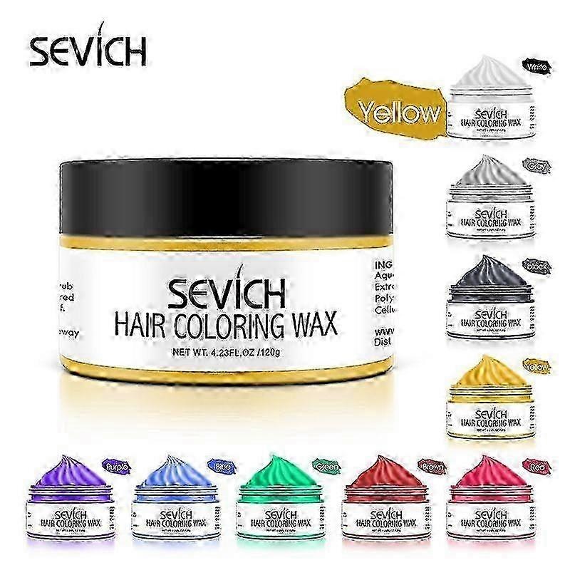 2025 Hair Color Wax Kit – 9 Washable Shades for Styling & Dye