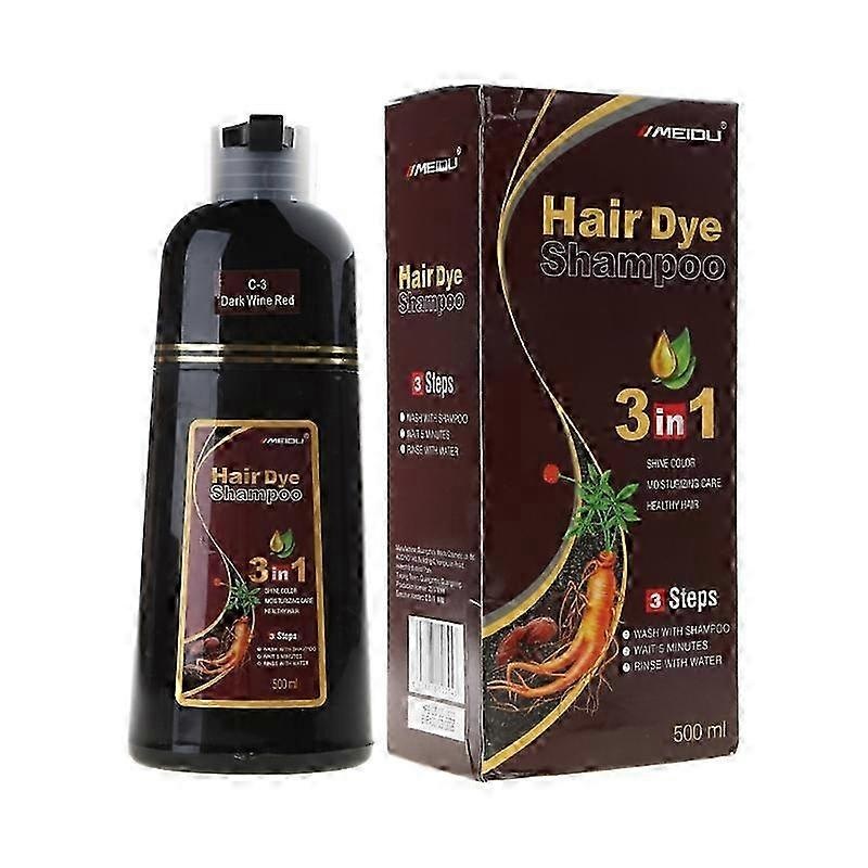 2025 Hair Dye Shampoo Hair Color Shampoo Colors Hair in Minutes Long Lasting 500ml