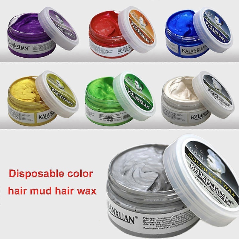 2025 Hair Wax Long Lasting No Discoloration Fashionable Temporary Hair Color Hairstyle Cream For Cosplay