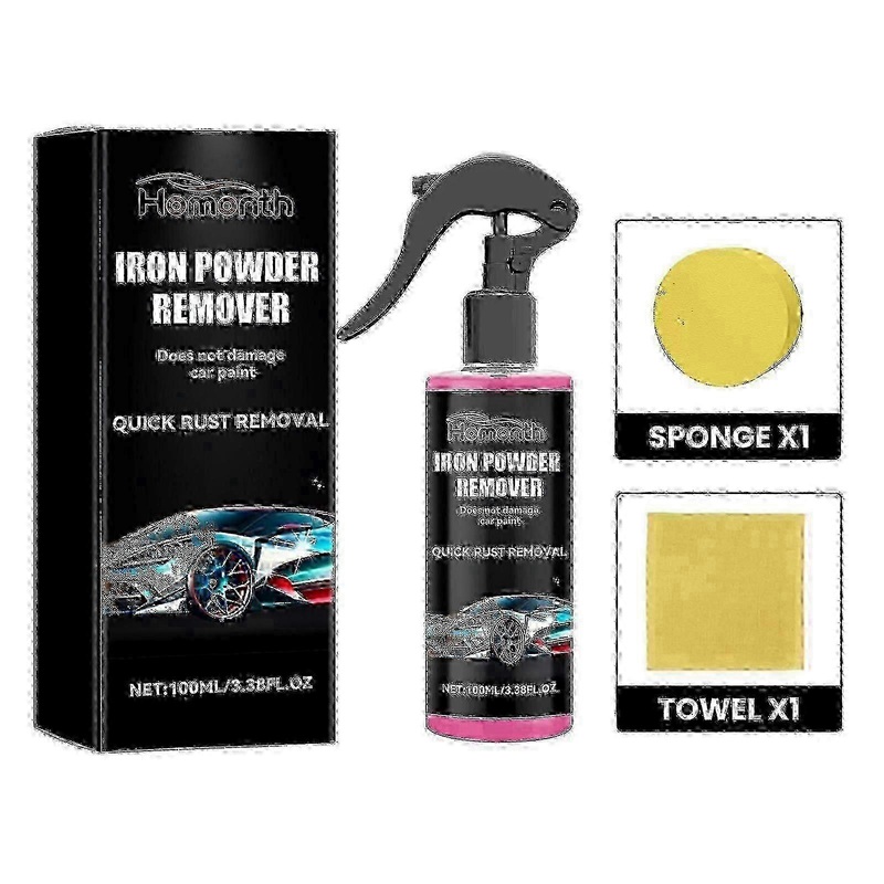 2025 Iron Powder Remover, Car Cleaning Rust Removing Rust Lighten The Paint Maintenance Polishes