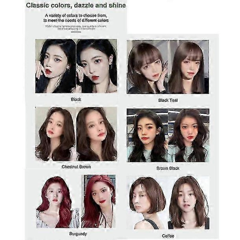 2025 Pure Plant Extract For Grey Hair Color Bubble Dye, Plant Bubble Hair Dye Shampoo,