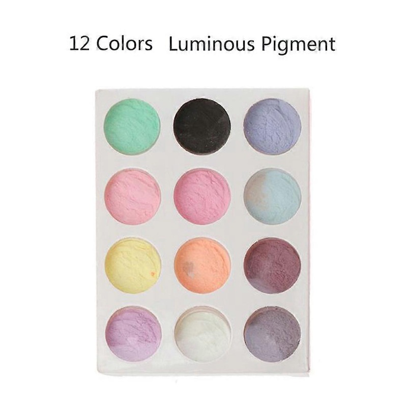 Epoxy Resin Dye Luminous Powder Safe Long Lasting for DIY Colorant  12 Color