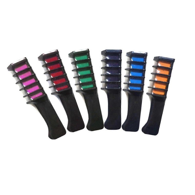 Temporary Hair Chalk Powder With Comb Salon Hair Mascara Crayo