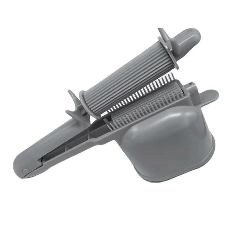 2-in-1 Hair Dye Roller Comb Gray