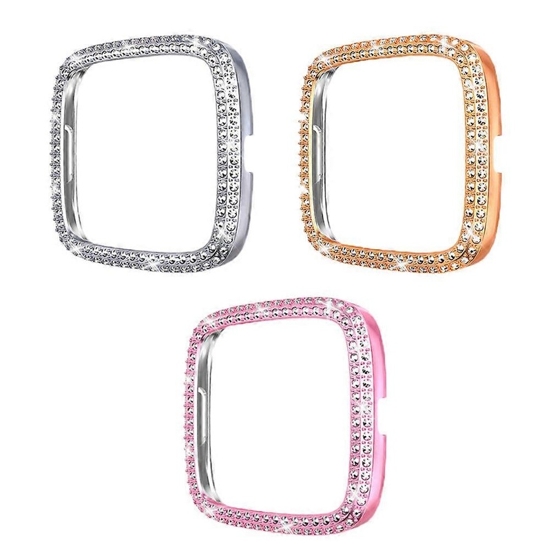 Bling Crystal Watch Shell Made of Durable PC for Watch Assorted Color Protects from Aging 3pcs