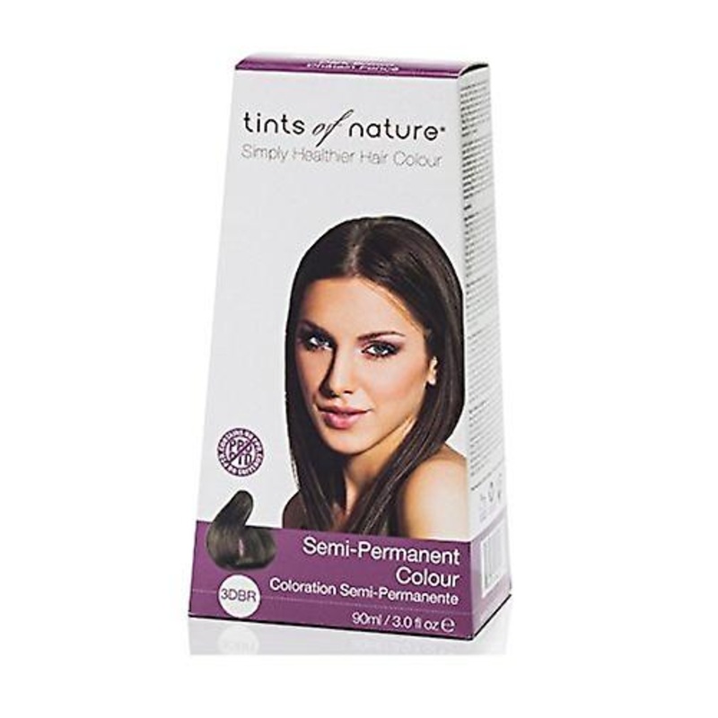 Tints of Nature, Dark Brown Semi Permanent (3DBR), 90ml