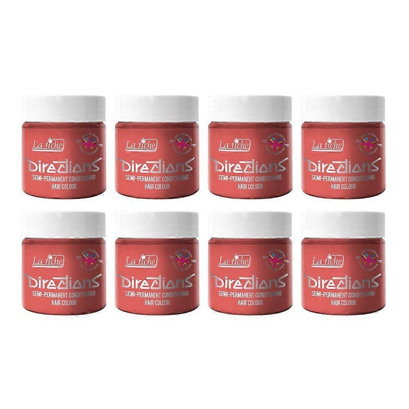 8 x La Riche Directions Semi-Permanent Hair Color 100ml Tubs – Peach