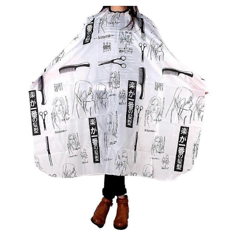 Adult Salon Barber Gown Cape Hairdressing Hairdresser Hair Cutting Cloth Black