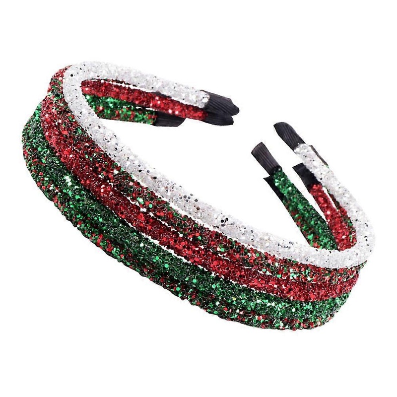Chirstmas Hair Band Rhinestone Hair Bands For Women Celebration Activities 5Pcs