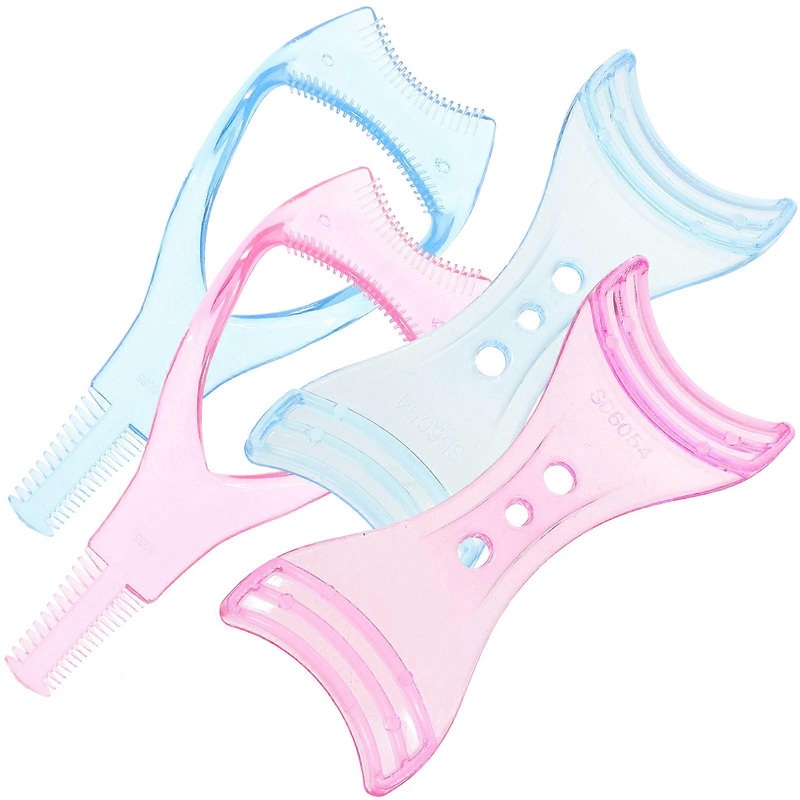 Eyelash Assist Tool Eyeliner Stencil Daily Use Improve Makeup Skills Pink 12Pcs