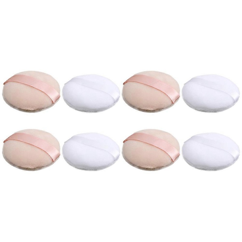 Foundation Make-Up Puff Press Powder Puff Assorted Color 7x7cm Safe For Makeup Use 8Set