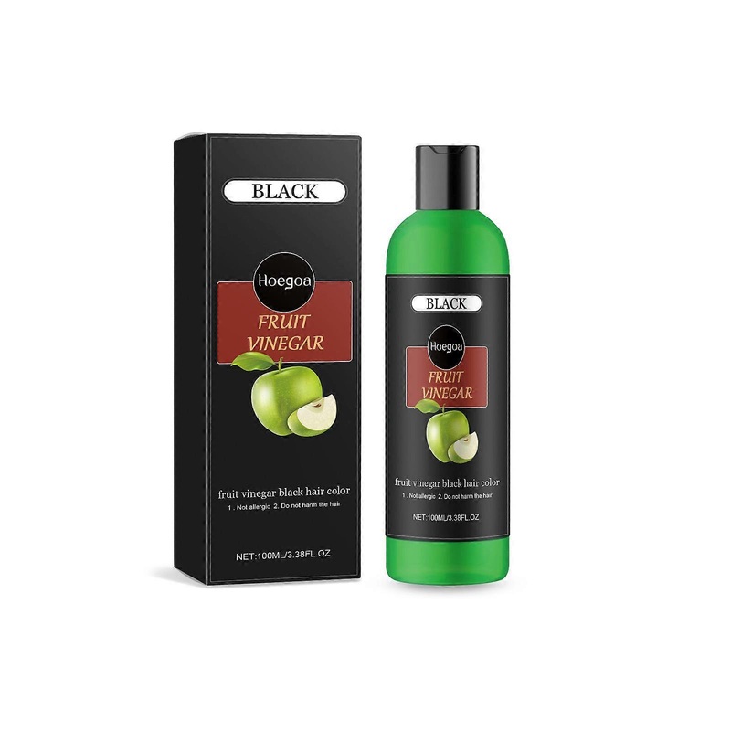 Fruit Vinegar Shampoo Hair Dyes Shampoo Easy To Dyes Natural Black 100Ml