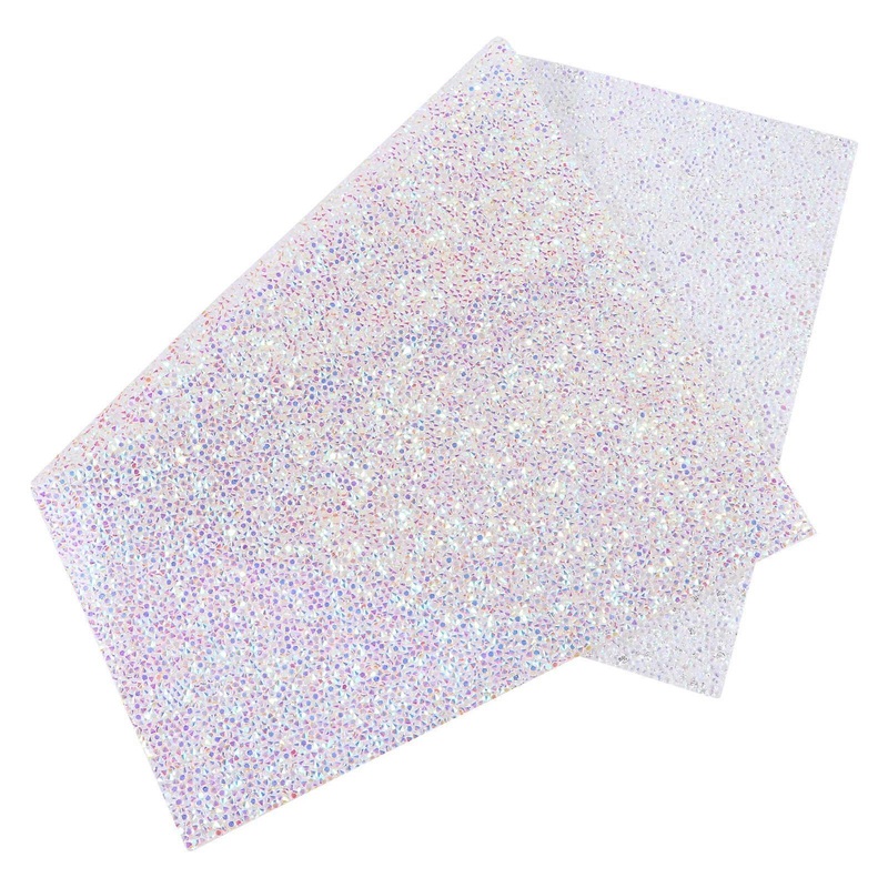 Glitter Manicure Mat Hand from Stains Rectangular Diamond Sticker 40x24cm 1Pcs