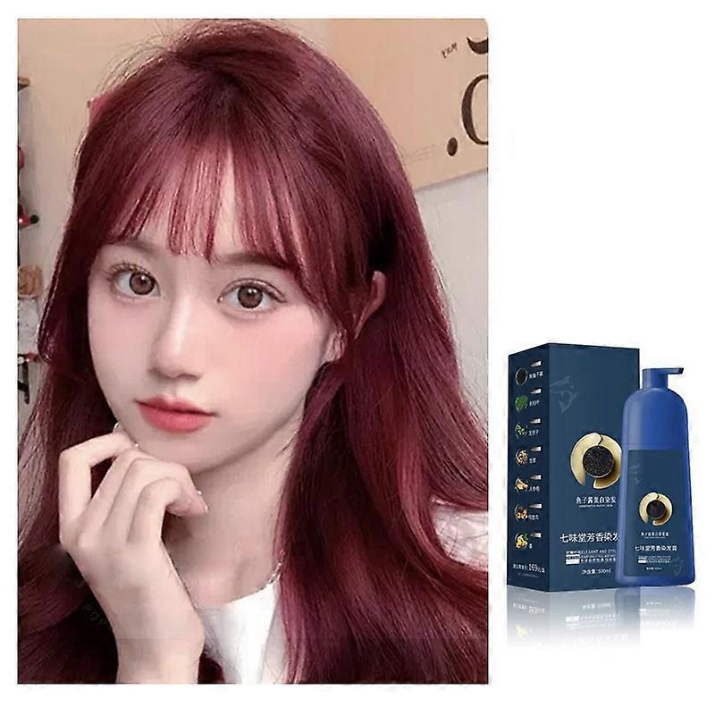 Hair Dye Shampoo Qiweitang Caviar Protein Hair Dyes Cream Can Cover Of Greys Hair Dyes Without Damaging The Scalp 500ml