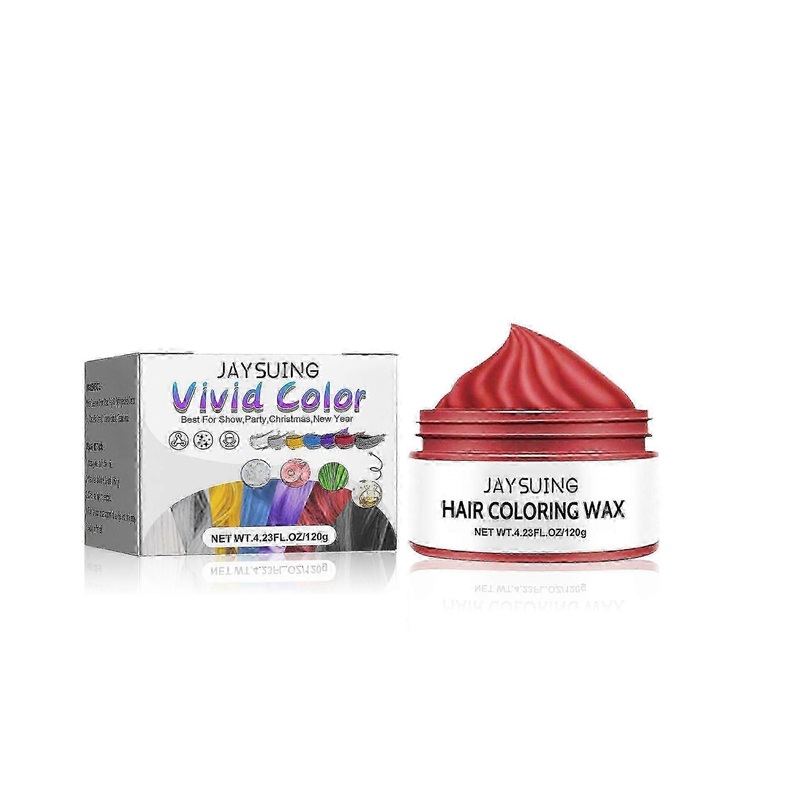 Jaysuing Hair Cream Mild And Easy To Color Trendy Multi-Color Hair Cream – Red