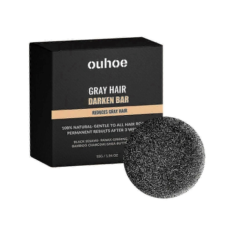 OUHOE Black hair soap, repair black hair, massage, moisturizing hair cleaning soap